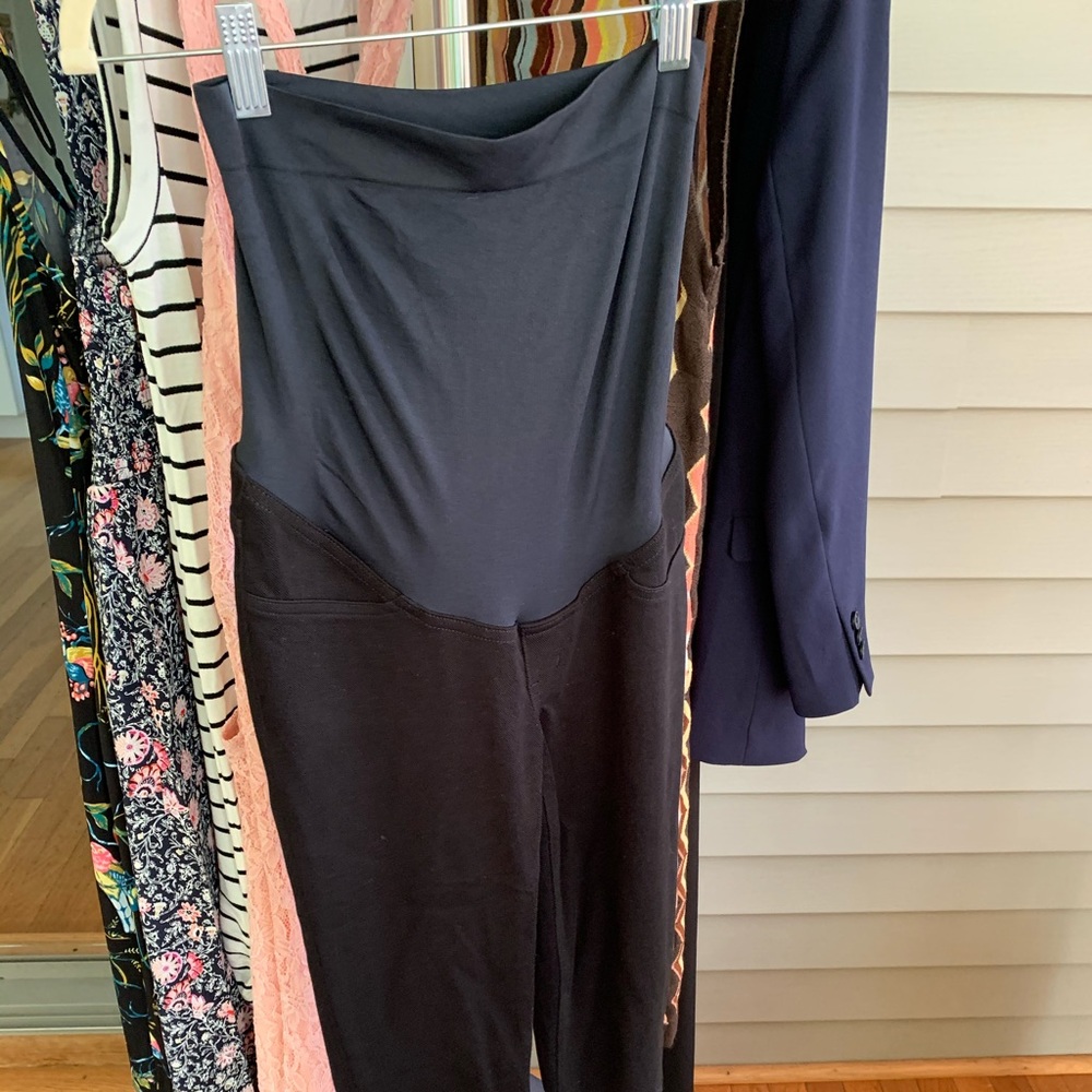 Spanx maternity over the belly jeanish pants